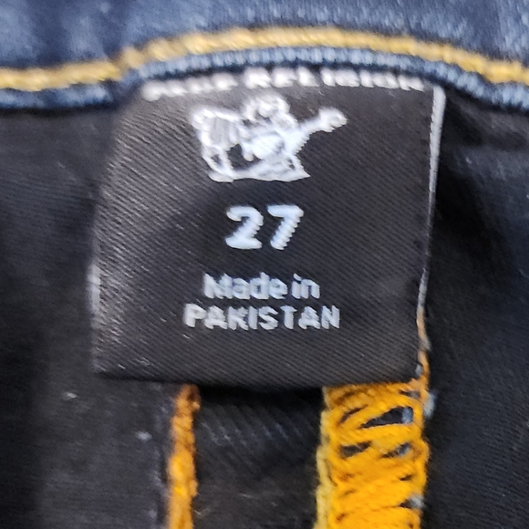 Preowned True Religion, size 27, Jennie curvy, mid rise skinny jeans‎ - Picture 6 of 10